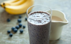 Blueberry Banana Smoothie with Flax Seed Recipe