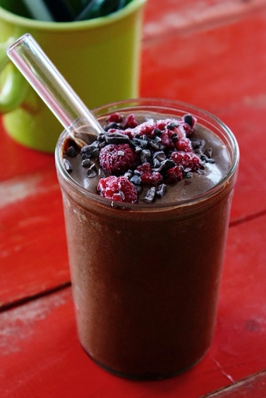 Chocolate Raspberry Smoothie