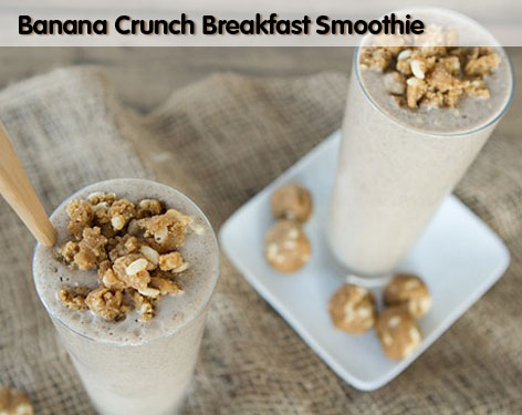 Banana Crunch Breakfast Smoothie Recipe