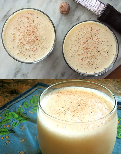 Honey Banana Smoothie with Nutmeg Spice