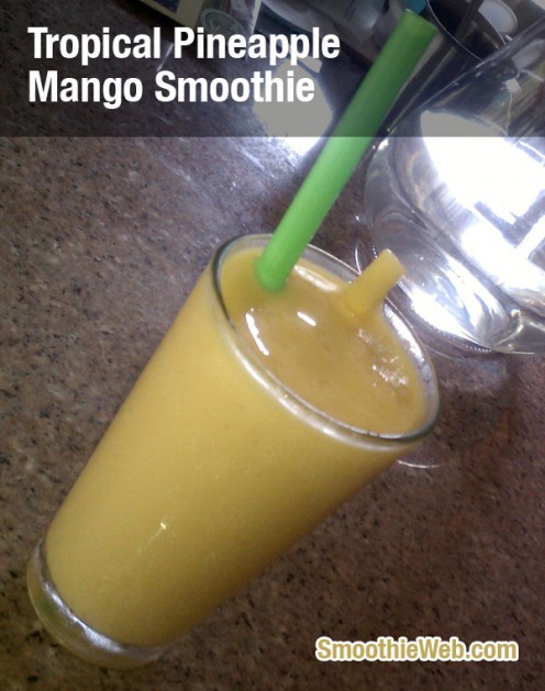 Tropical Pineapple Mango Smoothie